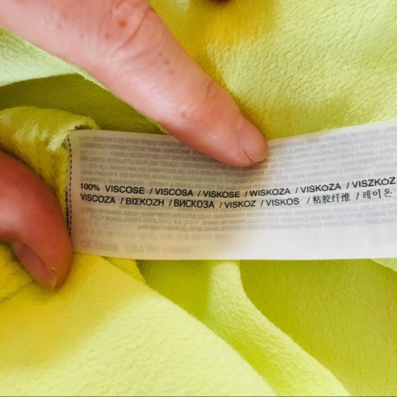 Ming Basics Size 6 Lemon Yellow Top Shirt Wang - Picture 5 of 8